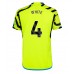 Maillot de foot Arsenal Ben White #4 Extérieur vêtements 2023-24 Manches Courtes